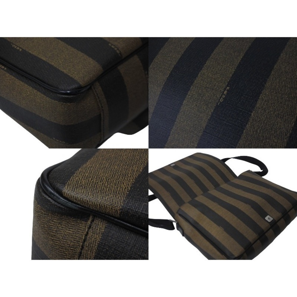 Fendi Square Pecan Pattern Leather Messenger Bag … - image 7